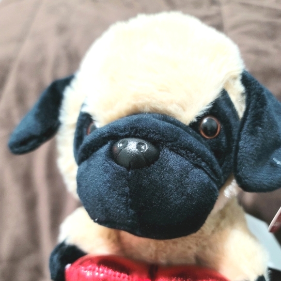 NWT Linzy Stuffed Dog Pug ❤️ Toy For Kids - Picture 4 of 12